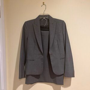 Theory Wool Skirt Suit